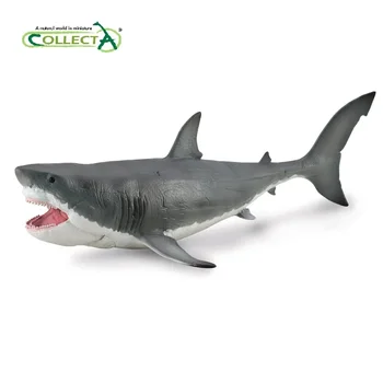 1:40 Коллекция Sea Life Megalodon Shark Классическая Коллекция Игрушек Модель Доисторического Животного Movalbe Jaw 88887
