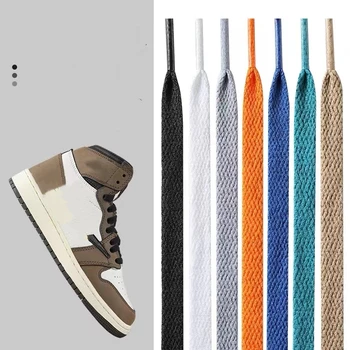 1 пара плоских шнурков для кроссовок 36 цветов Тканевые шнурки для обуви Белые Черные шнурки для обуви Классические Мягкие Шнурки для обуви