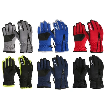 1 пара стильных детских зимних перчаток, ветрозащитных и износостойких лыжных перчаток