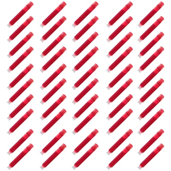 100 Заправка чернил для авторучки Международный стандартный размер для домашнего офиса Оттенок красный