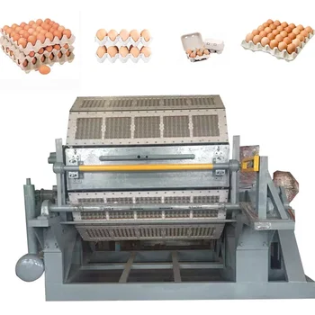 1000 шт. / ч Полностью автоматическая машина для производства лотков для яиц Оборудование для линии по производству картонных коробок для яиц Машина для производства лотков для мякоти яиц