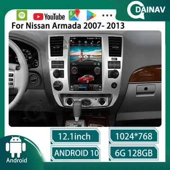 128 ГБ 2 Din Автомагнитола Для Nissan Armada 2007-2013 Android Auto С Вертикальным Экраном Автомобильный Мультимедийный Плеер Головное Устройство GPD Навигация