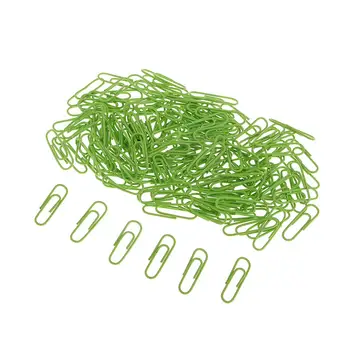 150шт зеленых симпатичных скрепок для бумаги Практичный инструмент для офисного использования Бумажные маркеры