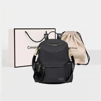 2023 Новый женский рюкзак большой емкости для поездок на работу и в дорогу, холщовая сумка, рюкзаки, противоугонная школьная сумка из ткани Оксфорд Q360