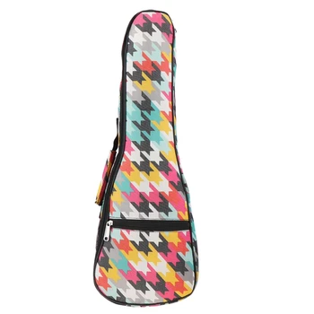 21-дюймовая портативная сумка для гавайской гитары, мягкий чехол с губкой 10 мм, мини-гитара для концерта, водонепроницаемый рюкзак