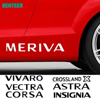 2шт Светоотражающая наклейка на кузов автомобиля для Автоаксессуаров Opel Astra Insignia Corsa Vectra Mokka Meriva Vivaro CrosslandX