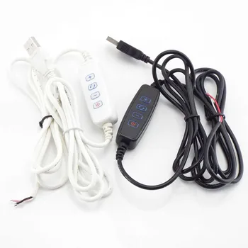3-контактный светодиодный диммер постоянного тока 5 В, удлинительный кабель, USB-порт, Линия питания, Затемняющий провод, Переключатель цвета, адаптер для светодиодной лампы