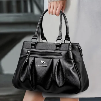 3 Слоя дамских сумок из искусственной кожи, роскошная сумка-мессенджер, дизайнерская Высококачественная сумка через плечо для женщин