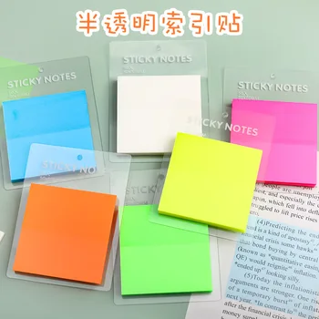 3 Упаковки Милых Прозрачных Заметок Kawaii Notepad Sticky Notes Материал Бумага Офисные Школьные Принадлежности Блокнот Для Заметок