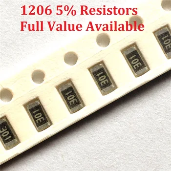 300 шт./лот SMD Чип-Резистор 1206 620K/680K/750K/820K/910K/Ом 5% Сопротивление 620/680/750/820/910/K Резисторов Бесплатная Доставка