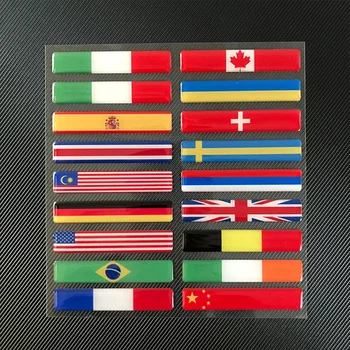 3D Светоотражающая Наклейка с национальным флагом, Аксессуары для мотоциклов, Наклейка на автомобиль, Великобритания, Италия, США, Франция, Россия, Испания, Бразилия, Чили, Украина