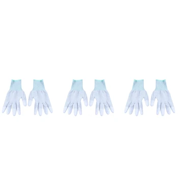 3X Антистатические противоскользящие ESD Электронные рабочие перчатки для ремонта ПК Размер компьютера: M