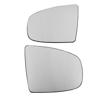3X Левое боковое зеркало заднего вида, боковое зеркальное стекло с подогревом + регулировка для BMW X5 E70 2007-2013 X6 E71 E72 2008-2014