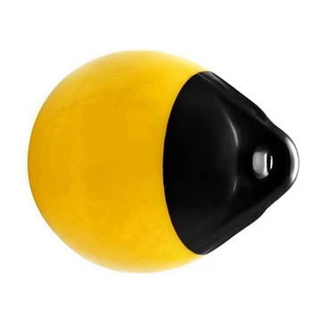 3X Сверхмощный шар для крыла лодки из ПВХ, Круглый Якорный Буй, Док-бампер, Надувной Защитный Морской Швартовый Буй Желтого цвета