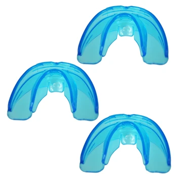 3X Синий капповый щиток для защиты десен от бруксизма/Скрежетания зубами / Быстрая доставка