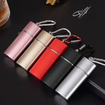 5 цветов Мини-портативного карманного брелка-пепельницы для путешествий, принадлежностей для курения, ветрозащитного удобного ящика для хранения сигаретного пепла