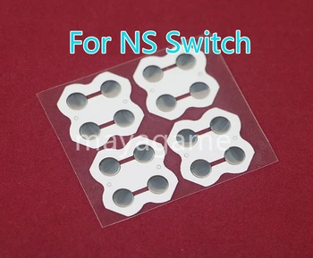 5 шт. Металлические D-образные накладки, D-образная накладка, кнопки на печатной плате, проводящая пленка для контроллера Nintendo NS Switch