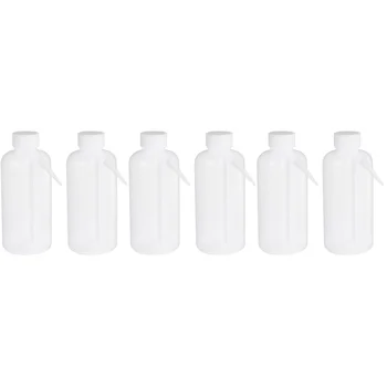6 шт. Боковая трубка для мытья бутылочек для лабораторных пластиковых бутылок с химикатами с широким горлышком