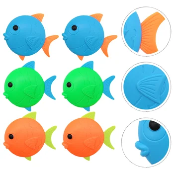 6 шт., игрушка-рыба для дайвинга, тонущие игрушки, подводный детский бассейн, пластиковые бассейны