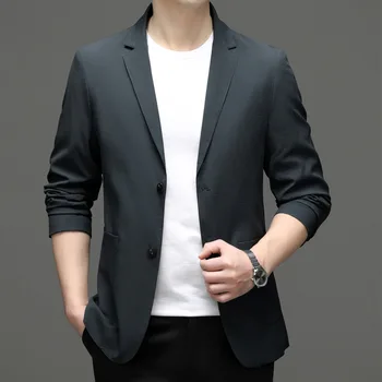 6383-2023 Мужской костюм весенний новый деловой профессиональный мужской пиджак повседневная корейская версия костюма