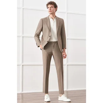 6915-2023 новый деловой профессиональный мужской пиджак, повседневная корейская версия костюма