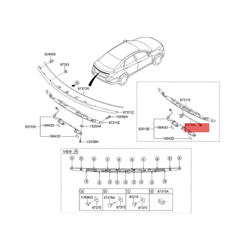 95760-B3700 Камера Заднего Вида Автомобиля Система Помощи при Парковке Заднего Хода для Hyundai MISTRA 2017-2019 Резервная Камера Задней Двери
