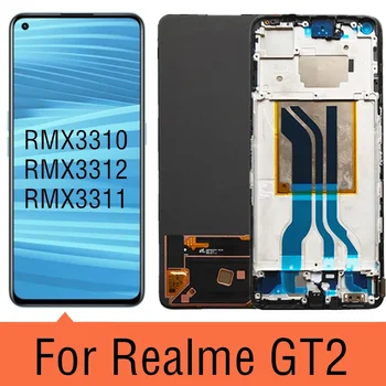 AMOLED для Realme GT2 RMX3310 RMX3312 RMX3311 ЖК-дисплей с сенсорным экраном и цифровым преобразователем в сборе