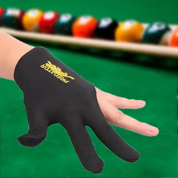 Biliardo Гладкие Перчатки из Лайкры для левой руки с тремя пальцами, перчатки с раздельными пальцами, аксессуары для бильярда