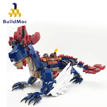 BuildMoc Набор строительных блоков Ark Survival Dragon для Evolved Rock Drake Летающие Животные Крепление Кирпичей Игрушки Подарки детям на День рождения