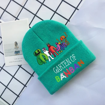 Garten of Banban/ Зимняя теплая вязаная шапка для мальчиков, детская вязаная шапка с рисунком аниме, детские модные Повседневные кепки, Милые шапки с героями мультфильмов для девочек