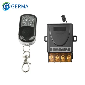 GERMA AC 110V 220V 30A 1-канальный релейный приемник-контроллер и 4-канальный радиочастотный передатчик 433 МГц Беспроводной пульт дистанционного управления