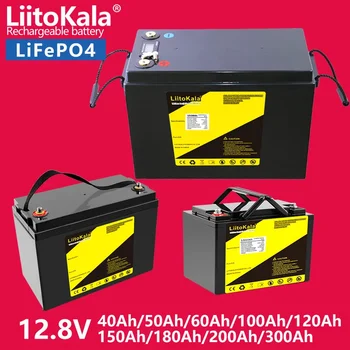 LiitoKala 12V 300Ah 200Ah LiFePO4 Аккумулятор 100Ah 120Ah 150Ah Для Кемперов Водонепроницаемый Аккумулятор Для Гольф-кара Внедорожная Автономная Солнечная энергия