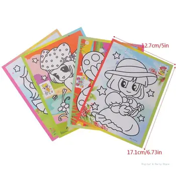 M17F Kids Rainbow Painting Book Scratch Paper EducationToys
