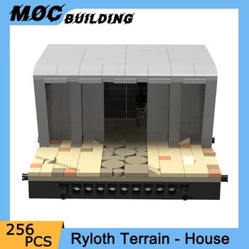 MOC Star Movie Ryloth Terrain House Scene Model Строительные блоки DIY Assembly Street View Идеи для коллекции кирпичей Игрушка-головоломка в подарок