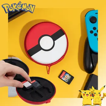 Pokemon Poke Ball Switch Card Box для Nintendo Switch Game Card Case Коробка Для Хранения Аниме Мультфильм Портативный Защитный Чехол Подарок