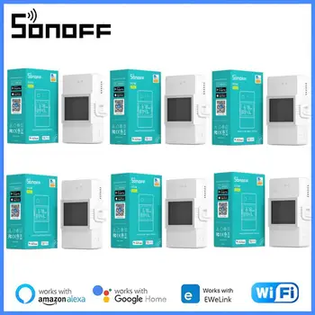 SONOFF POW Elite Smart Power Meter Switch 16A/20A WIFI Energy Monitor Защита От Перегрузки С ЖК-Экраном Поддержка Управления Alexa