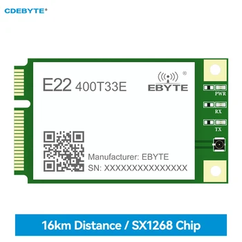 SX1268 Беспроводной LoRa с расширенным спектром CDEBYTE E22-400T33E MINI PCI-e Стандартный интерфейс UART/RS485/RS232/USB 33dBm Расстояние 16 км