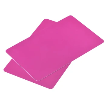 uxcell Пустые ПВХ-карты Розовая пластиковая карта 14 мил для принтера удостоверений личности, графическое качество, упаковка 50 штук