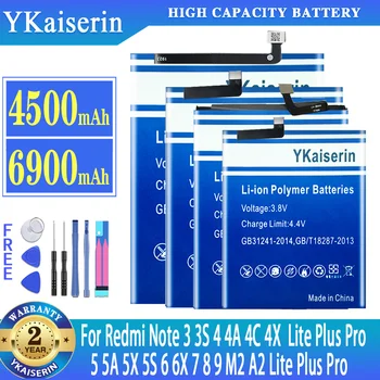 YKaiserin аккумулятор для Xiaomi BN45 BN4A BN48 BN37 BM37 BM3E BM3L BN41 BN42 BN47 BM22 BM36 BM46 BM47 BN31 BN43 BM39 BM4E BN30 BN36