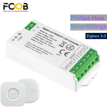 Zigbee 3,0 WiFi 2,4 ГГц Светодиодный Контроллер DIM CCT RGB RGBW RGBCCT Светодиодная лента Hue Bridge Tuya Двухрежимный Шлюзовой мост Tuya Dual-Mode