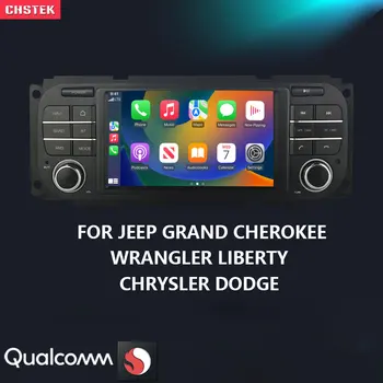 Автомагнитола CHSTEK Qualcomm 8Core 8 + 128G Android 11 для JEEP Grand Cherokee Wrangler Liberty Chrysler Dodge CarPlay GPS DSP-радиоприемники