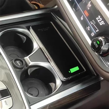 Автомобильное беспроводное зарядное устройство QI для BMW 7 Серии G11 G12 2016-2022 15 Вт быстрое зарядное устройство беспроводное зарядное устройство для телефона панель зарядного устройства