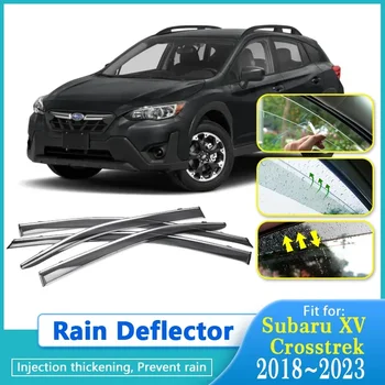 Автомобильные Дефлекторы Дождя Для Subaru XV Crosstrek GT 2018 2019 2020 2021 2022 2023 Оконные Козырьки Защита От Дождя Автоаксессуары