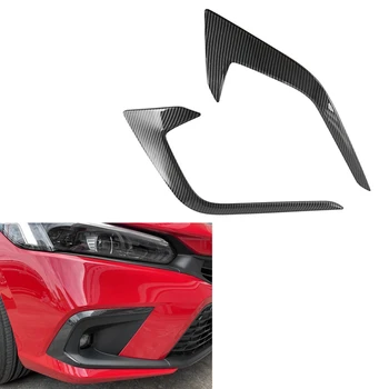 Автомобильный передний бампер сплиттер спойлер крышки накладка противотуманной фары брови наклейки ветер нож для Хонда Цивик 11-й 2021-2022