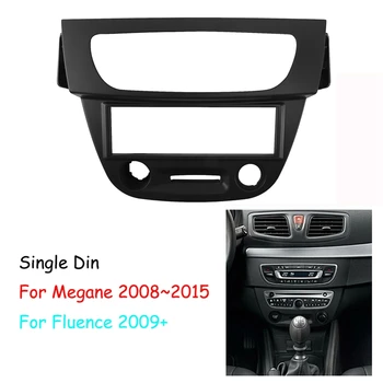 Автомобильный радиоприемник на 1 Din, DVD-рамка, Панель приборной панели, Установочный комплект для Renault Megane 2008-2015 Fluence 2009 +
