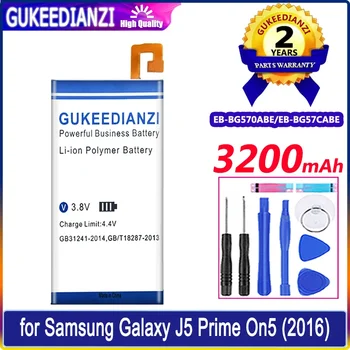 Аккумулятор GUKEEDIANZI EB-BG570ABE/EB-BG57CABE 3200 мАч для Samsung Galaxy J5 Prime On5 (2016) G570F G570Y/M G5700 Batteria
