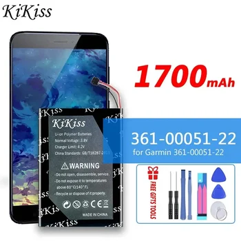  Аккумулятор KiKiss 3610005122 1700 мАч для Garmin 361-00051-22 GPS Bateria