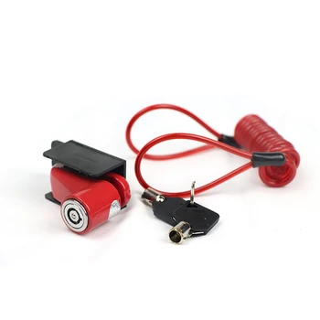Аксессуары для Противоугонного Замка Электрического Скутера M365 Многофункциональный Противоугонный Замок для Xiaomi Disc Brake Lock (Черный + красный)