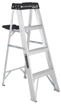 Алюминиевая стремянка Louisville Ladder 4', грузоподъемность 250 фунтов, W-2112-04S escaleras de aluminio plegables