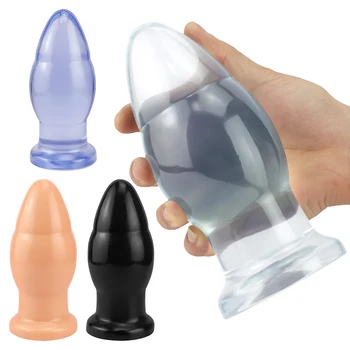 Анальная пробка, фаллоимитаторы с анальной пробкой большого размера, секс-игрушки для женщин и мужчин, анальный расширитель, пенис для мастурбирующих пар